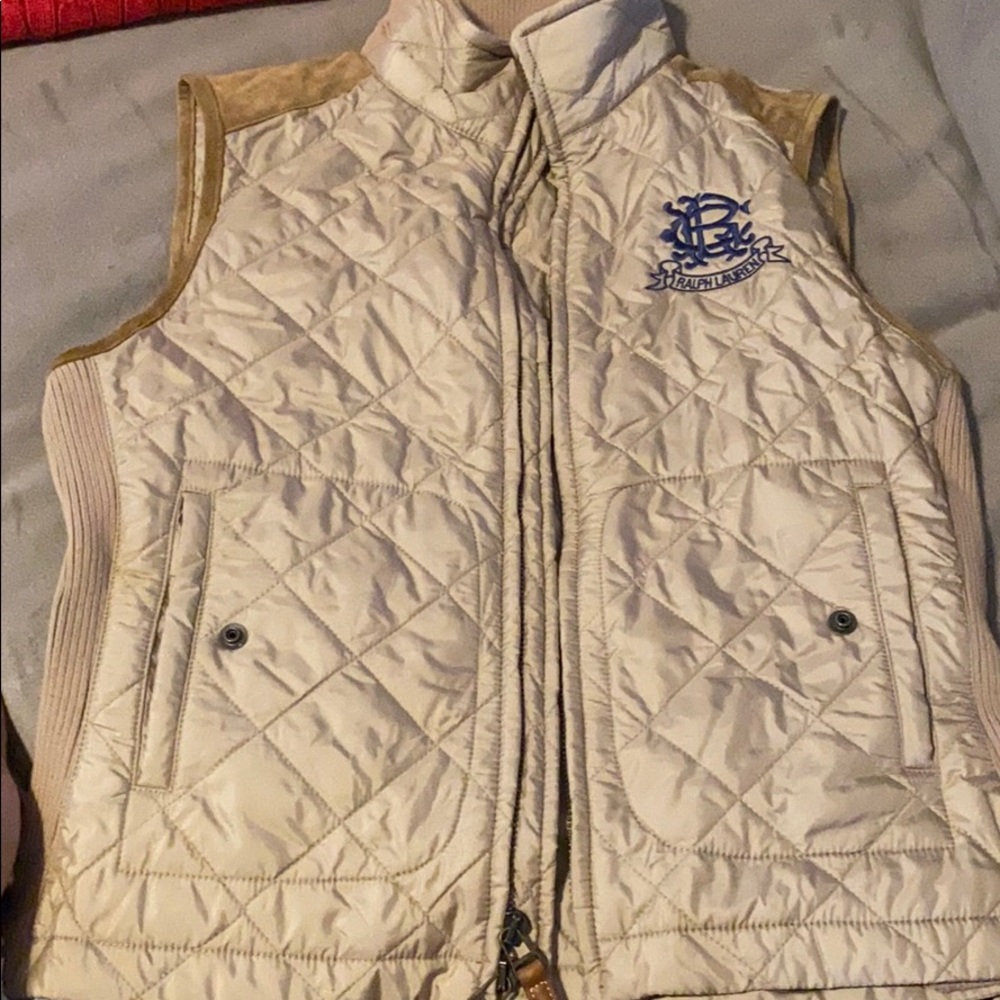 Ralph Lauren Polo Womens Quilted Crest Logo Vest